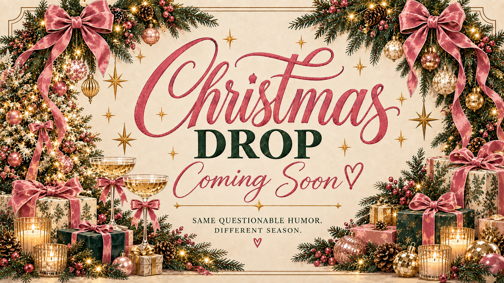 Vintage Luxe Christmas Drop — coming soon collection
